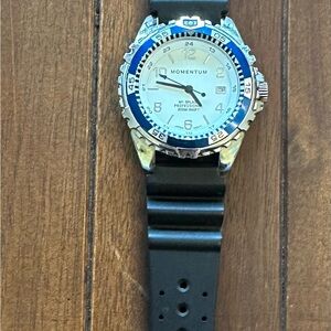 Momentum Black and Blue Dive Watch